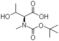 N-叔丁氧羰基-N-甲基-L-苏氨酸分子结构 (CAS 101759-72-2)