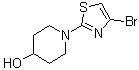 1-(4-Bromo-2-thiazolyl)-4-piperidinol molecular structure (CAS 1017781-58-6)