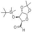 (5S)-3-O-[(1,1-Dimethylethyl)dimethylsilyl]-4,5-O-(1-methylethylidene)-D-xylo-pentodialdo-5,2-furanose molecular structure (CAS 1018898-77-5)