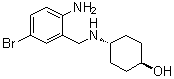 反式-4-[[(2-氨基-5-溴苯基)甲基]氨基]环己醇分子结构 (CAS 101900-43-0)