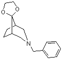 3-苄基螺[3-氮杂双环[3.2.1]辛烷-8,2'-[1,3]二氧杂环戊烷]分子结构 (CAS 1019208-04-8)