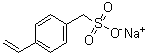 4-乙烯基苯甲烷磺酸钠盐分子结构 (CAS 10195-45-6)