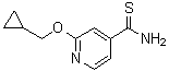 2-(Cyclopropylmethoxy)-4-pyridinecarbothioamide molecular structure (CAS 1019546-78-1)