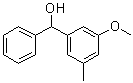 1-(3-甲氧基-5-甲基苯基)-1-苯甲醇分子结构 (CAS 1019984-16-7)