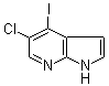 5-氯-4-碘-1H-吡咯并[2,3-b]吡啶分子结构 (CAS 1020056-77-2)