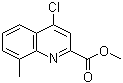 4-氯-8-甲基-2-喹啉羧酸甲酯分子结构 (CAS 1020101-33-0)