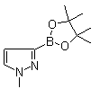 1-甲基吡唑-3-基-硼酸频哪醇酯分子结构 (CAS 1020174-04-2)