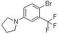 1-[4-Bromo-3-(trifluoromethyl)phenyl]pyrrolidine molecular structure (CAS 1020252-86-1)