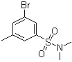 3-溴-N,N-二甲基-5-甲基苯磺酰胺分子结构 (CAS 1020252-92-9)