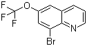 8-Bromo-6-trifluoromethoxyquinoline molecular structure (CAS 1020253-25-1)