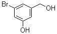 3-Bromo-5-hydroxybenzenemethanol molecular structure (CAS 1020336-51-9)