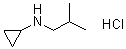 N-Isobutylcyclopropanamine hydrochloride molecular structure (CAS 1020353-46-1)