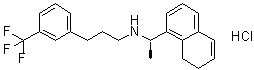 (alphaR)-7,8-二氢-alpha-甲基-N-[3-[3-(三氟甲基)苯基]丙基]-1-萘甲胺盐酸盐分子结构 (CAS 1020414-33-8)
