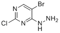 5-Bromo-2-chloro-4-hydrazinylpyrimidine molecular structure (CAS 1021268-16-5)