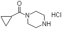 1-(环丙基羰基)哌嗪盐酸盐分子结构 (CAS 1021298-67-8)