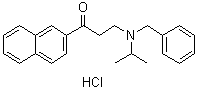 3-[(1-Methylethyl)(phenylmethyl)amino]-1-(2-naphthalenyl)-1-propanone hydrochloride molecular structure (CAS 1021868-92-7)