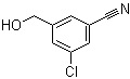 3-Chloro-5-(hydroxymethyl)benzonitrile molecular structure (CAS 1021871-35-1)