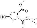 N-Boc-cis-4-Hydroxy-L-proline methyl ester molecular structure (CAS 102195-79-9)