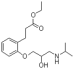 2-[2-Hydroxy-3-[(1-methylethyl)amino]propoxy]benzenepropanoic acid ethyl ester molecular structure (CAS 102203-23-6)