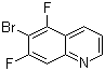6-Bromo-5,7-difluoroquinoline molecular structure (CAS 1022091-49-1)