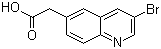 3-Bromo-6-quinolineacetic acid molecular structure (CAS 1022091-93-5)