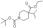 4-(1-Methylethyl)-1,4-piperidinedicarboxylic acid 1-(1,1-dimethylethyl) 4-ethyl ester molecular structure (CAS 1022128-75-1)