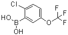 [2-Chloro-5-(trifluoromethoxy)phenyl]boronic acid molecular structure (CAS 1022922-16-2)