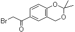 结构式 CAS# 102293-80-1, 6-溴乙酰基-2,2-二甲基-4H-苯并[1,3]二恶英
