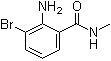 2-Amino-3-bromo-N-methylbenzamide molecular structure (CAS 1022960-45-7)