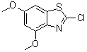 2-Chloro-4,6-dimethoxybenzothiazole molecular structure (CAS 1023559-29-6)