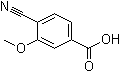 4-Cyano-3-methoxybenzoic acid molecular structure (CAS 102362-00-5)