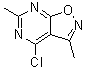 4-Chloro-3,6-dimethylisoxazolo[5,4-d]pyrimidine molecular structure (CAS 1023758-00-0)