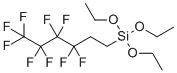 Triethoxy(1H,1H,2H,2H-nonafluorohexyl)silane molecular structure (CAS 102390-98-7)