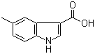 5-Methylindole-3-carboxylic acid molecular structure (CAS 10242-02-1)