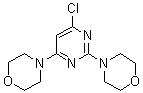 2,4-Bis(morpholin-4-yl)-6-chloropyrimidine molecular structure (CAS 10244-24-3)
