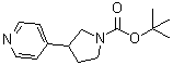 3-(4-Pyridinyl)-1-pyrrolidinecarboxylic acid 1,1-dimethylethyl ester molecular structure (CAS 1024590-32-6)
