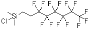[2-(Tridecafluorohexyl)ethyl]dimethylchlorosilane molecular structure (CAS 102488-47-1)