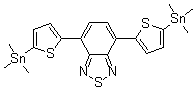 4,7-Bis(2-trimethylstannylthien-5-yl)-2,1,3-benzothiadiazole molecular structure (CAS 1025451-57-3)