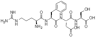 L-Arginyl-L-phenylalanyl-L-alpha-aspartyl-L-serine molecular structure (CAS 102567-19-1)