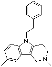 2,3,4,5-Tetrahydro-2,8-dimethyl-5-phenethyl-1H-pyrido[4,3-b]indole molecular structure (CAS 1025725-91-0)