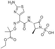 Aztreonam Ethyl Ester molecular structure (CAS 102579-57-7)