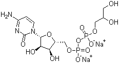 Cytidine 5'-diphosphoglycerol disodium salt molecular structure (CAS 102601-56-9)