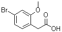 4-Bromo-2-methoxybenzeneacetic acid molecular structure (CAS 1026089-09-7)