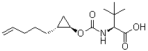 3-Methyl-N-[[[(1R,2R)-2-(4-penten-1-yl)cyclopropyl]oxy]carbonyl]-L-valine molecular structure (CAS 1026200-27-0)