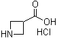 3-Azetidinecarboxylic acid hydrochloride molecular structure (CAS 102624-96-4)