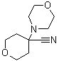 四氢-4-(4-吗啉基)-2H-吡喃-4-甲腈分子结构 (CAS 1026586-38-8)