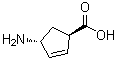 (1R,4R)-4-Amino-2-cyclopentene-1-carboxylic acid molecular structure (CAS 102679-78-7)