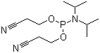 Bis(2-cyanoethyl)-N,N-diisopropyl phosphoramidite molecular structure (CAS 102690-88-0)