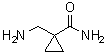 1-(Aminomethyl)cyclopropanecarboxamide molecular structure (CAS 1027337-85-4)
