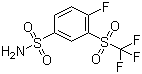 4-Fluoro-3-(trifluoromethylsulfonyl)benzenesulfonamide molecular structure (CAS 1027345-08-9)